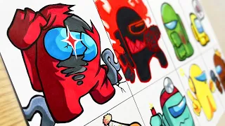 Drawing FNF-Impostor Black Betrayal / Among US / Sussy Nightmare Remastered / Drawing Imposter