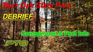 Burr Oak Debrief Video - Info on Park and Hiking