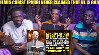 CHRISTIANS REACTS TO"JESUS CHRIST (PBUH) NEVER CLAIMED THAT HE IS GOD" Dr Zakir Naik REACTION VIDEO😱