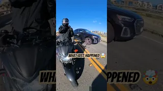 Biker vs Bad Driver (what was that 🤯)