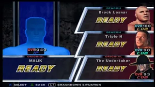 WATCH-WWE SMACKDOWN HCTP GAMEPLAY -HANDICAP MATCH ONE ON THREE