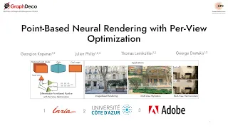 Point-Based Neural Rendering with Per-View Optimization