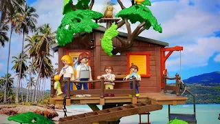 Playmobil po polsku Wesołe przygody Klary i Kuby domek na drzewie przygoda z niedźwiedziem