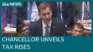 Chancellor Jeremy Hunt announces tax rises and major spending cuts in Autumn Statement | ITV News