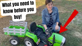 My Honest Review of TEOAYEAH Kids Ride on Tractor with Remote Control