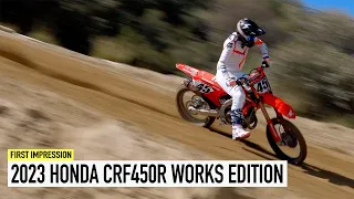 First Ride On The 2023 Honda CRF450R Works Edition!