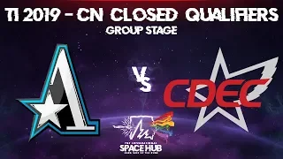 Aster vs CDEC - TI9 CN Regional Qualifiers: Group Stage