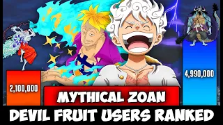 All 9 Mythical Zoan type devil fruit and their users ranked - One Piece Power levels - SP Senpai