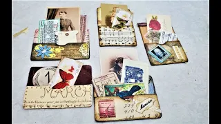 How to Make PRETTY POCKETS with Playing Cards for Junk Journals:) It's Fun Time! The Paper Outpost!