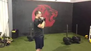 Double Kettlebell Military Press