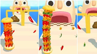 ✅Sandwich Runner Max levels Game Mobile Update All Trailers ios, Android Gameplay Walkthrough 329