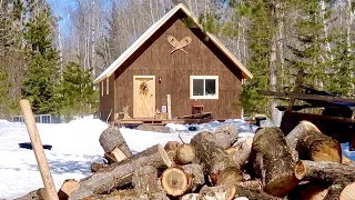 Off Grid Cabin Living: Spring Firewood, EcoFlow Delta Max, Window Repair
