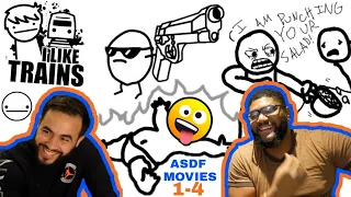 asdfmovie 1-13 (part 1) | ReAction to ASDF Movies 1-4