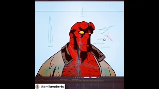 Mike Roberts' Hellboy 2D rig - Made in Moho Animation