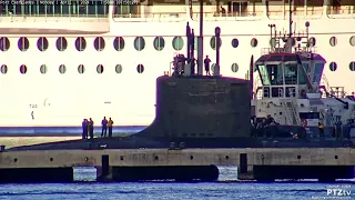 Submarine at Port Everglades on April 1st, 2024