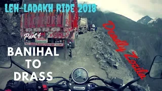 Lucknow to Ladakh | Close call at zozila | Day 4 Drass