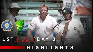 India vs Australia|2001|1st Test Day 3 Highlights|Mumbai