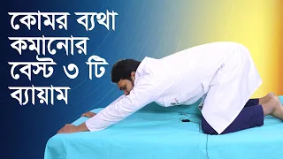 কোমর ব্যথার বেস্ট ৩ টি এক্সারসাইজ - Best 3 exercise for low back pain / PLID / Back pain bangla