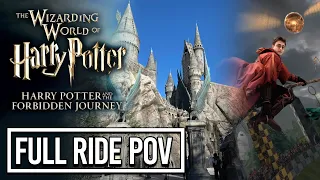 Harry Potter and the Forbidden Journey Reopens - Full Ride POV - Universal Studios Hollywood