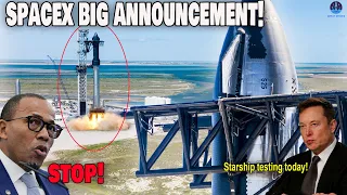 SpaceX officially announced Starship launch rehearsal TODAY & FAA New update!