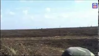 Боевики ведут обстрел из АГС. Militians firing