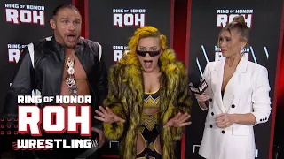 Johnny TV & Taya Valkyrie comment on the challenge made from Dalton Castle | ROH TV 01/11/24