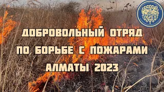 Тушение природных пожаров волонтерами ДОБП (добровольное общество борьбы с пожарами) .