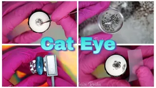 Uñas Cat Eye Nail Art con Sellos 💅🏻