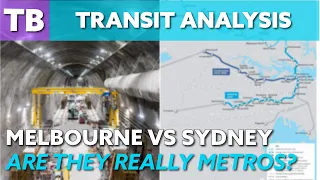 Melbourne vs Sydney | Are they really metros? | Transit Analysis