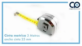 CINTA MÉTRICA 3 Metros ancho cinta 25 mm