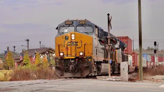 "Taking It Easy" - Slow Moving Freight Train Passes Through Railroad Crossing - Cordele, Georgia
