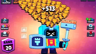 ASH NONSTOP to 500 TROPHIES! Brawl Stars