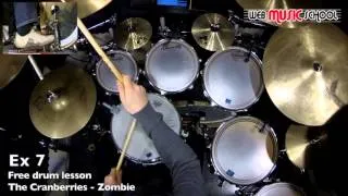 The Cranberries - Zombie - FREE DRUM LESSON