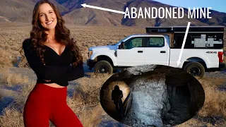 Off Road 4x4 to Abandoned Gold Mine - Exploring Inside! - Overlanding Solo Female Van Life