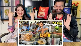 PAKISTANI GIRL REACTION ON 35/- RS LEVEL INDIAN STREET😍 | INDIAN YUMMY STREET FOODS❤️