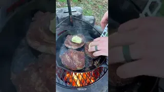 Garlic Butter Steak and Shrimp | Over The Fire Cooking by Derek Wolf