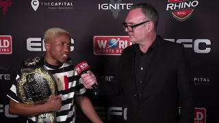 TERENCE BALELO POST FIGHT INTERVIEW - EFC 108