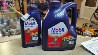 Какой внутри двигатель автомобиля  от моторного масла - Mobil Ultra 10W-40