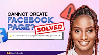 How to Fix: You have created too many pages, pls try again later.|Create a New Facebook Page in 2024