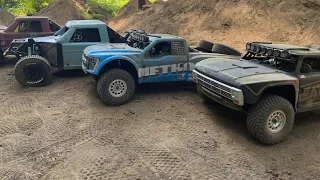 Losi short course truck Baja Ray 2.0 first bash bmx track  Mojave UDR Losi #castlecreations #vitavon