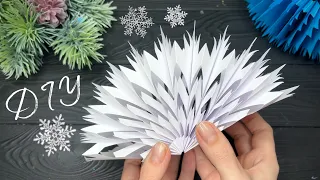 3D Paper Snowflakes Christmas Paper Craft Christmas Ornaments