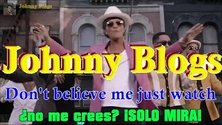 Uptown Funk - Bruno Mars ft. Mark Ronson. ESPAÑOL E INGLÉS subtitulado/lyrics