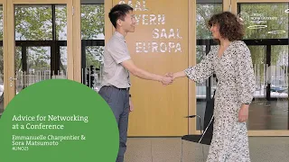 Networking at Conferences: Emmanuelle Charpentier and Sora Matsumoto