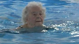 'Keeps me toned up': 100-year-old swimmer still doing laps