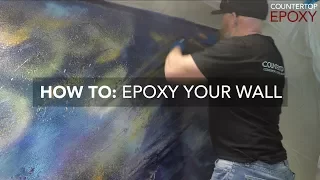 HOW TO - Epoxy Your Wall - Epoxy Wall Coating - Countertop Epoxy - Vertical Epoxy Coating