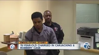 15-year-old charged in carjacking and robbery case