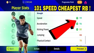 101 Speed! 99 Accelerated! Chap Fastest RB ( 7. 500 GP) // efootball 2023 mobile