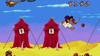 Disney's Aladdin Sega Genesis / Mega Drive stage 2 gameplay