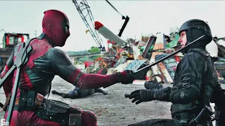 Deadpool vs DMC Force - Scrapyard Fights Scene. | Deadpool (2016)