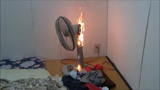 Fire Happen by use old fan in side bed room.